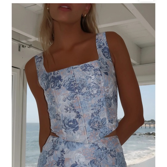 Floral corset top - yellow the label - Picture 3 of 8